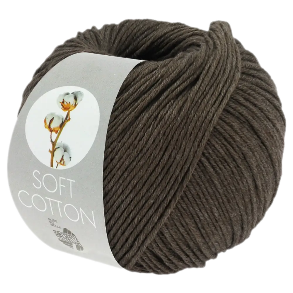 #Farbe_Lana Grossa Soft Cotton | 54 Dunkelgrau