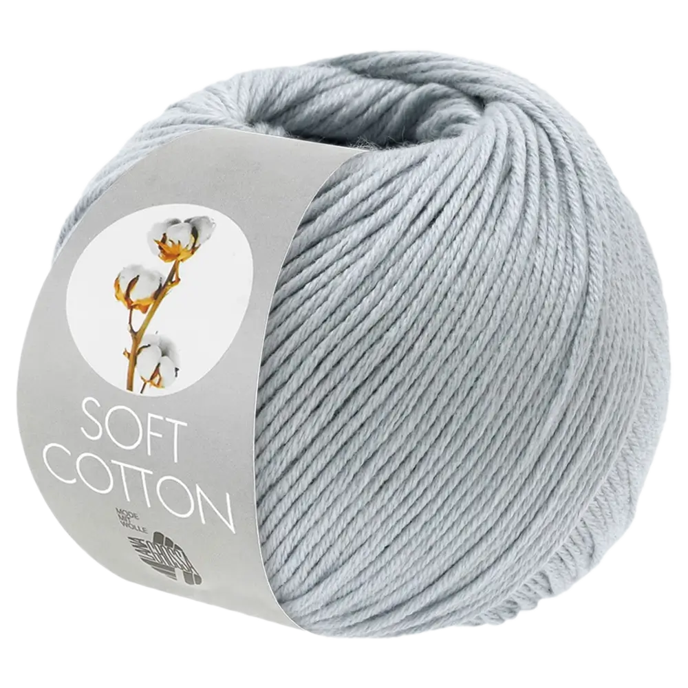 #Farbe_Lana Grossa Soft Cotton | 56 Eisblau