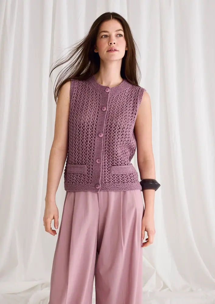 Weste Summer Cashmere C28M36 (Strickset)
