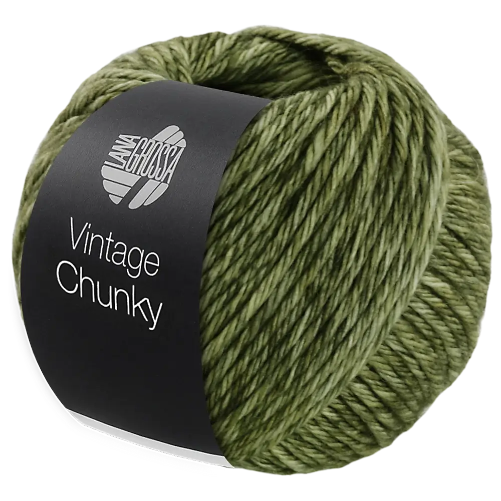 #Farbe_Lana Grossa Vintage Chunky | 03 Hellgrün/Moosgrün