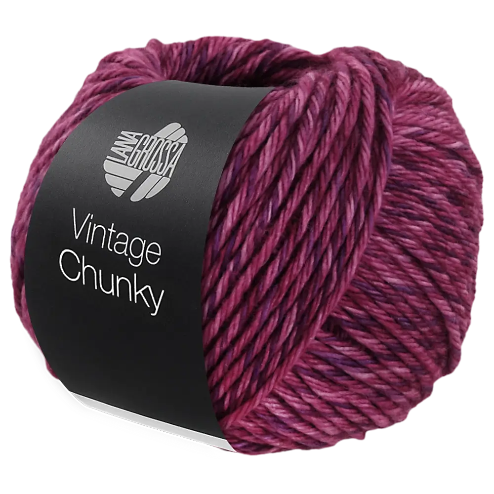 #Farbe_Lana Grossa Vintage Chunky | 09 Weinrot/Blauviolett