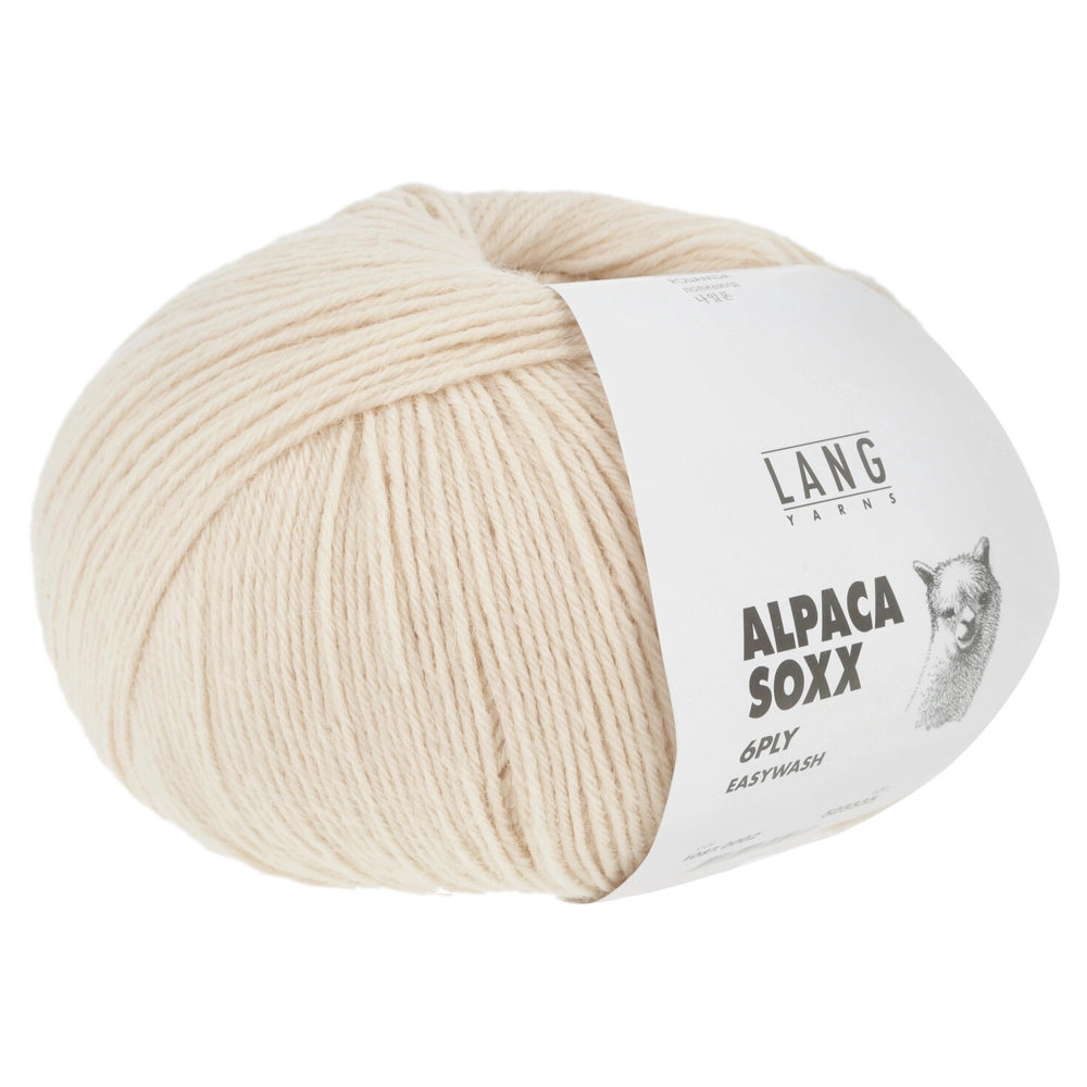 #Farbe_Lang Yarns Alpaca Soxx 6-fach | 002 Creme