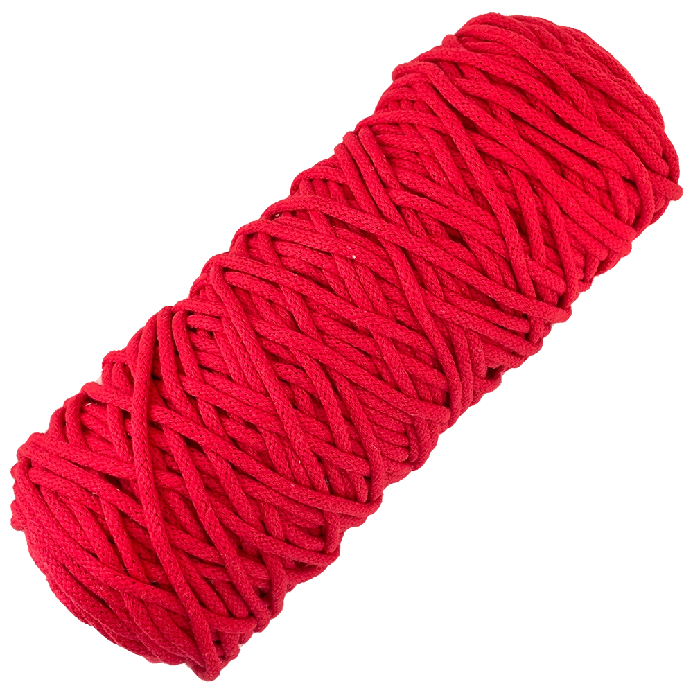 #Farbe_Lowiczanka Baumwollkordel Ø 3 mm | 019 Rot