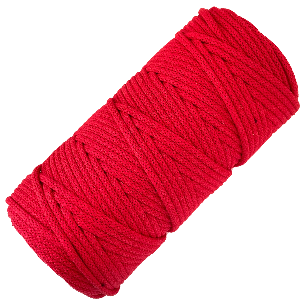 #Farbe_Lowiczanka Baumwollkordel Ø 5 mm | 019 Rot