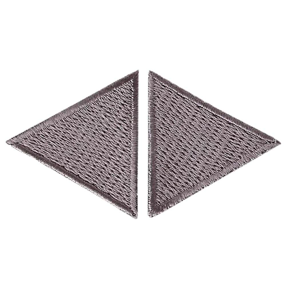 #Farbe_Applikation | Dreiecke Grau 06324