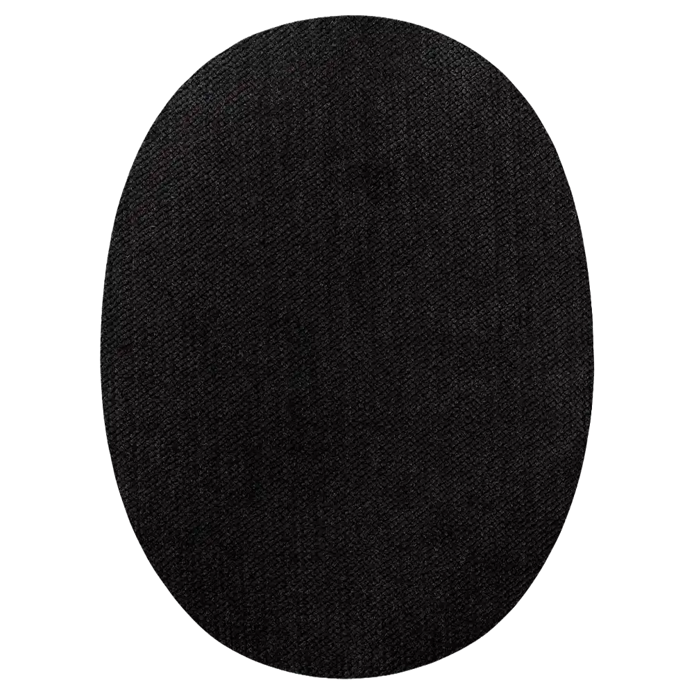 #Farbe_Mono Quick Flicken Oval | 12181 Schwarz