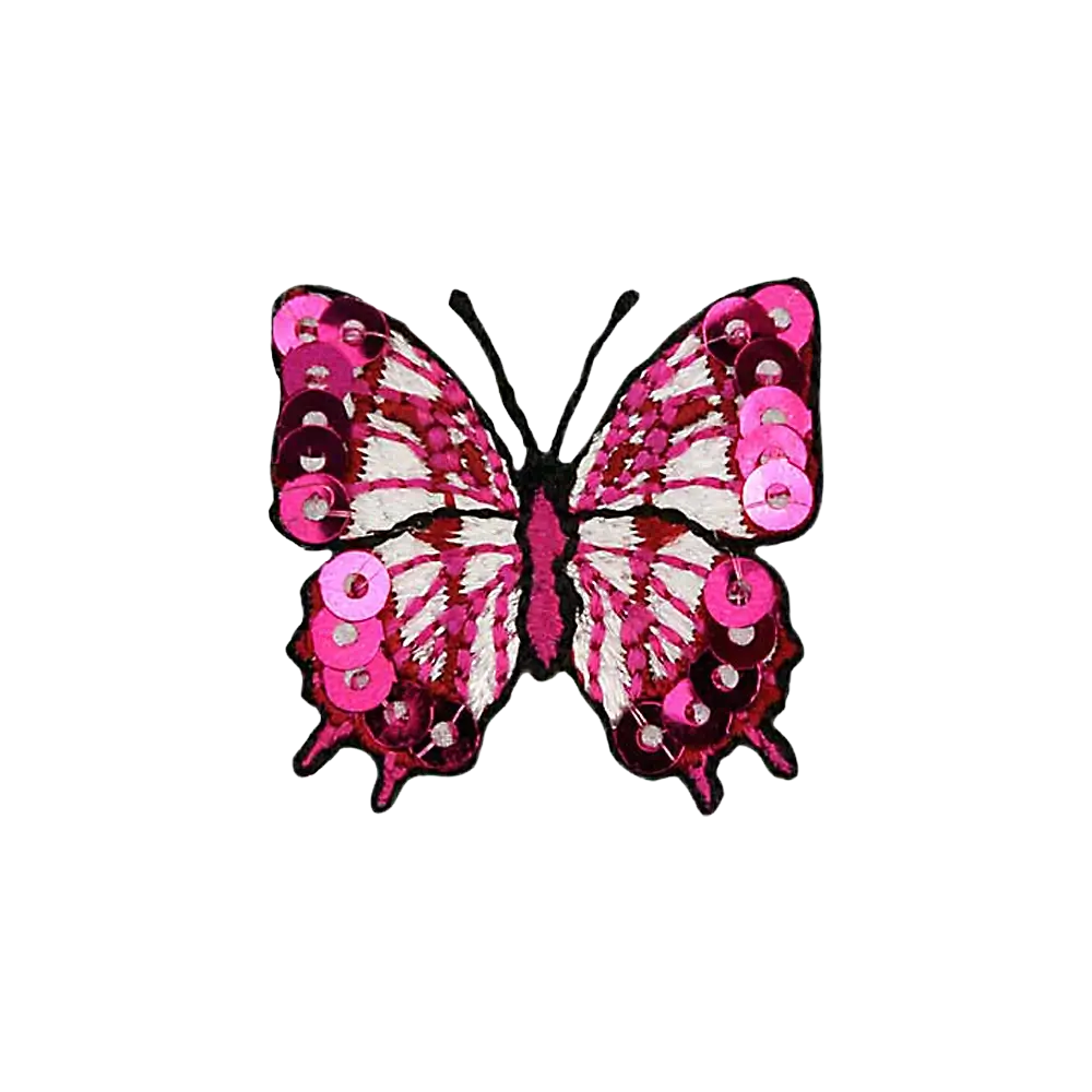 #Farbe_Applikation | Schmetterling mit Pailletten 04423