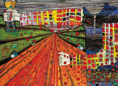 #Farbe_Opal Hundertwasser | 1430 Die Strasse zum Sozialismus (833)