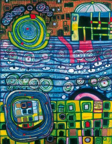 #Farbe_Opal Hundertwasser | 2105 Die vier Einsamkeiten (805)