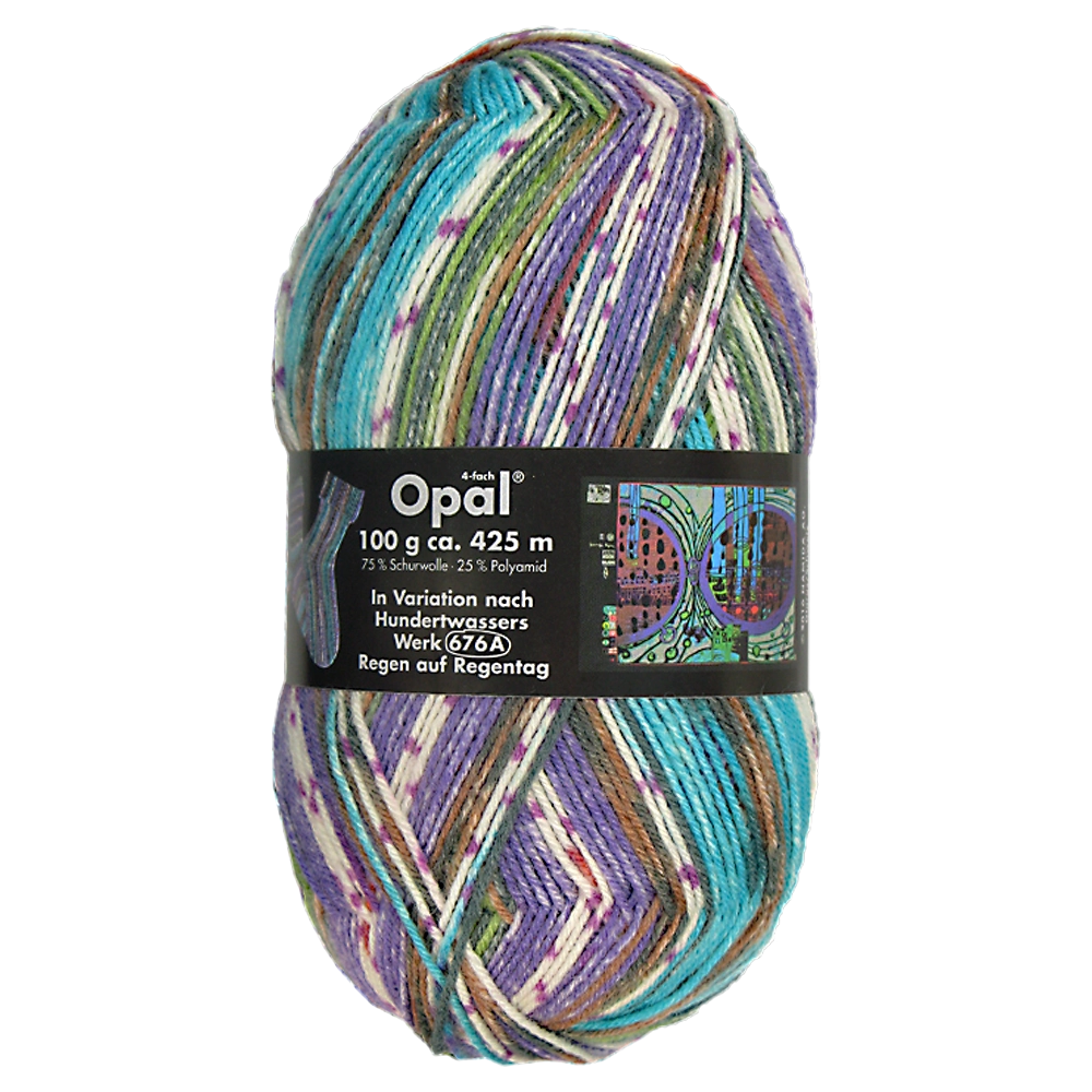 #Farbe_Opal Hundertwasser | 2106 Regen auf Regentag (676A)