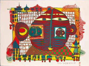 #Farbe_Opal Hundertwasser | 4054 Abschied aus Afrika (668)