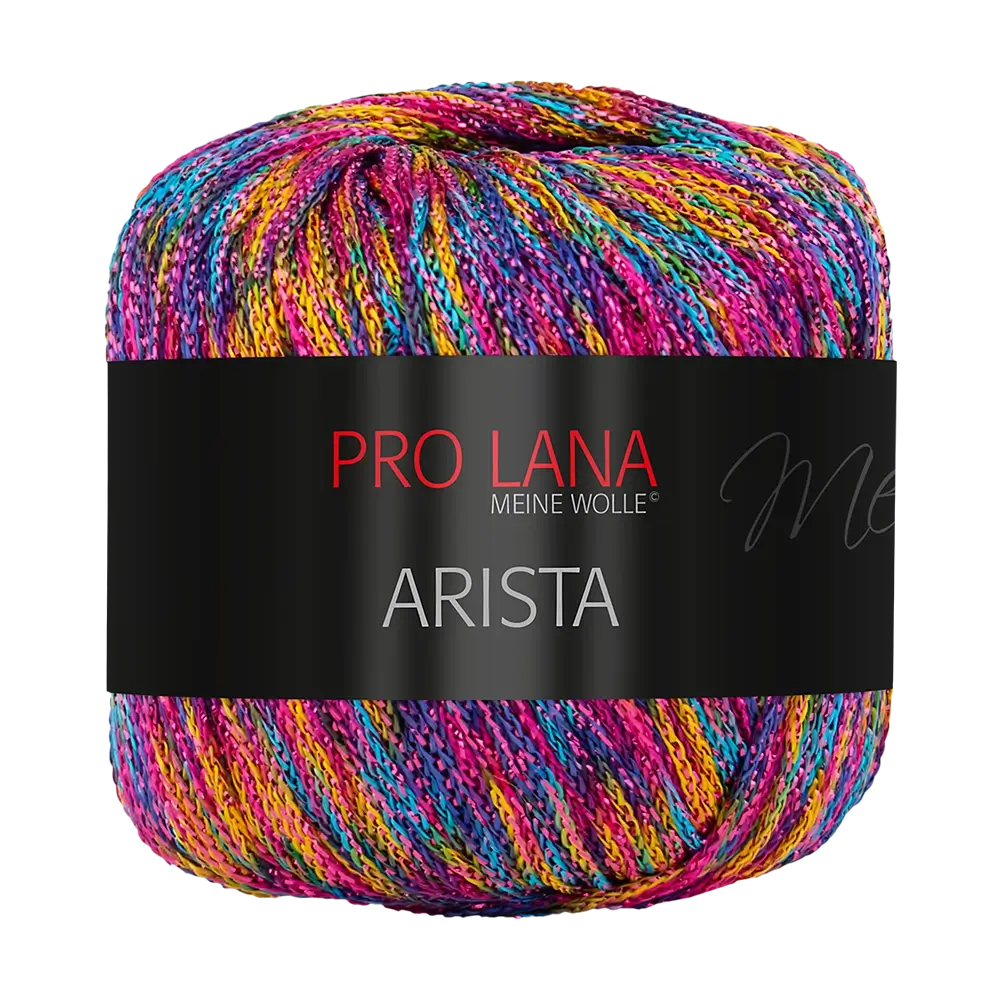 #Farbe_Pro Lana Arista | 350 Pink-Türkis-Gelb