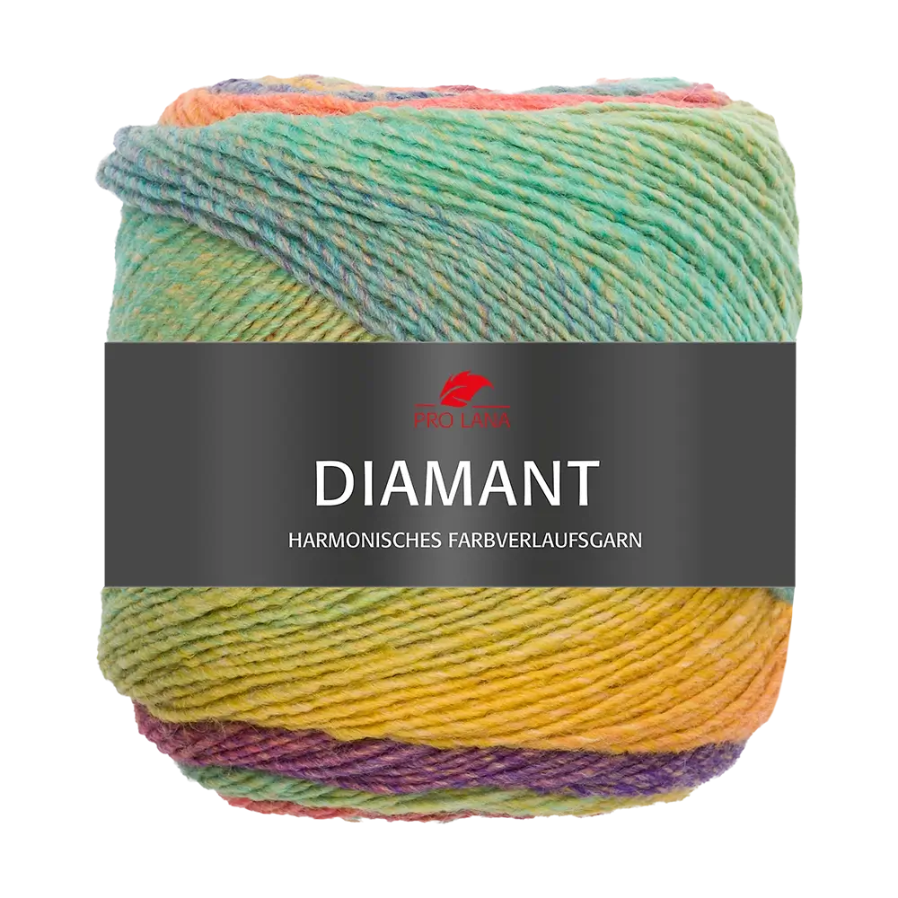 #Farbe_Pro Lana Diamant | 94 Türkis-Lila-Orange