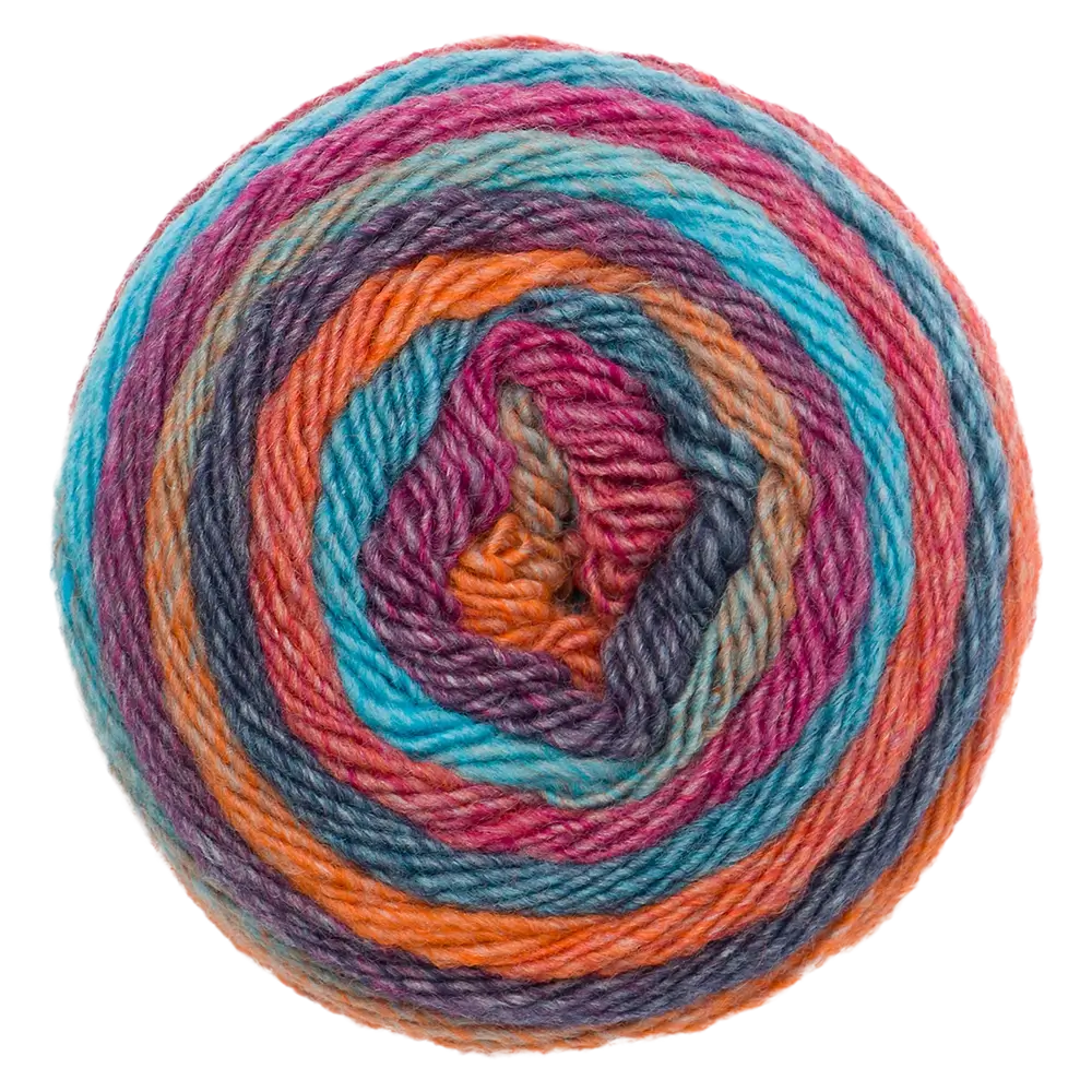 #Farbe_Pro Lana Diamant | 98 Türkis-Blau-Orange