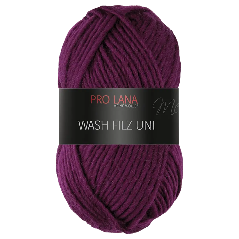 #Farbe_Pro Lana Wash Filz Uni | 148 Brombeer