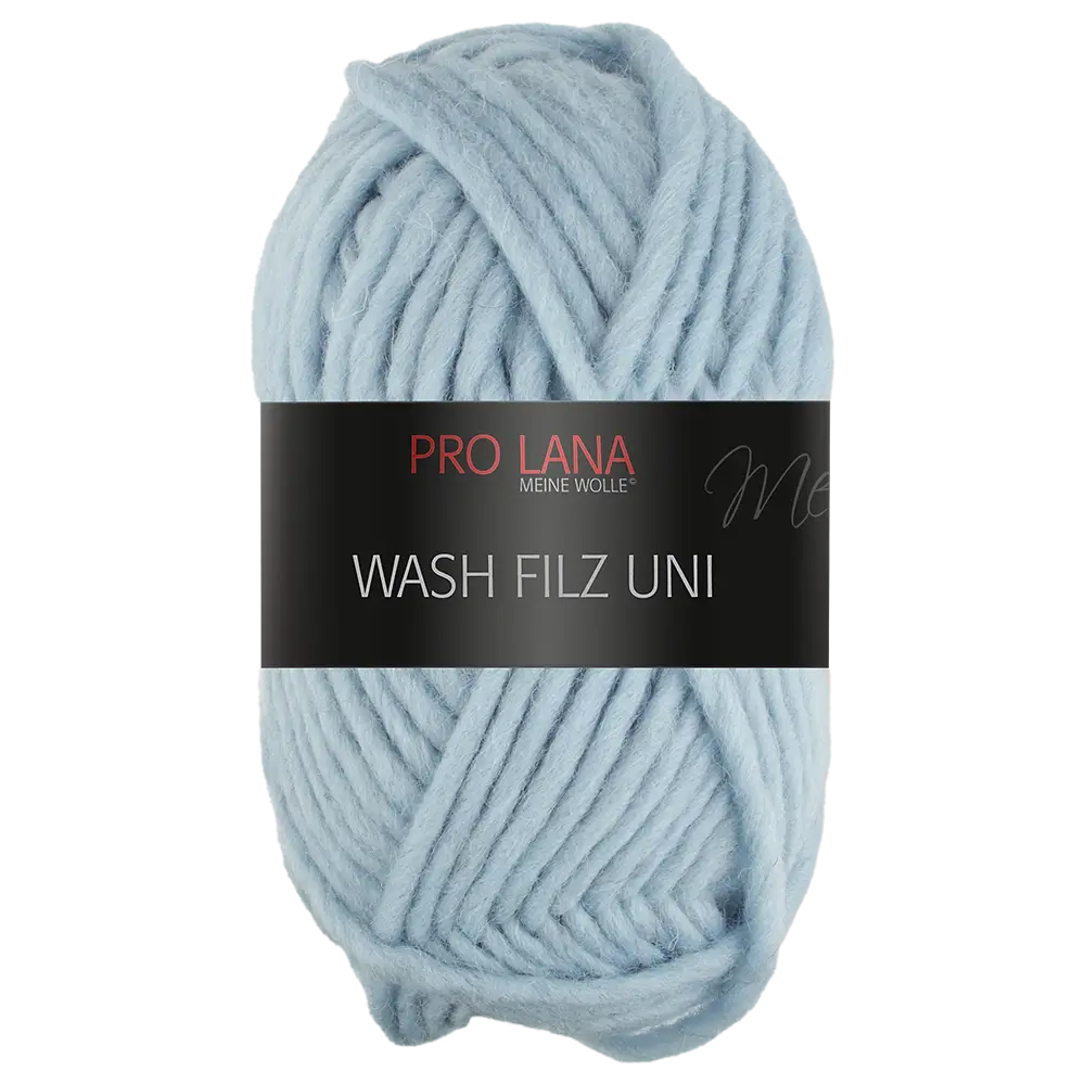 #Farbe_Pro Lana Wash Filz Uni | 156 Hellblau