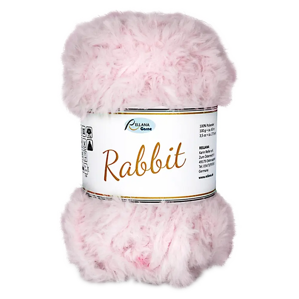 Frida's Wollhaus Rellana Gomitolo Rabbit – Effetto Pelliccia, 100% Poliestere, 100g / 65m, Colore 02 Nero, Ferri Consigliati 7-8 Mm, Öko-Tex