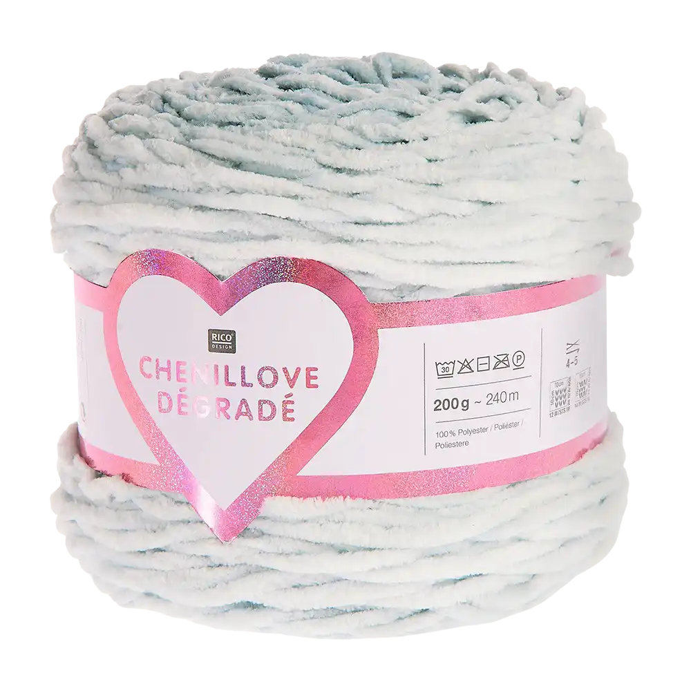 #Farbe_Rico Design Chenillove Dégradé | 004 Hellblau