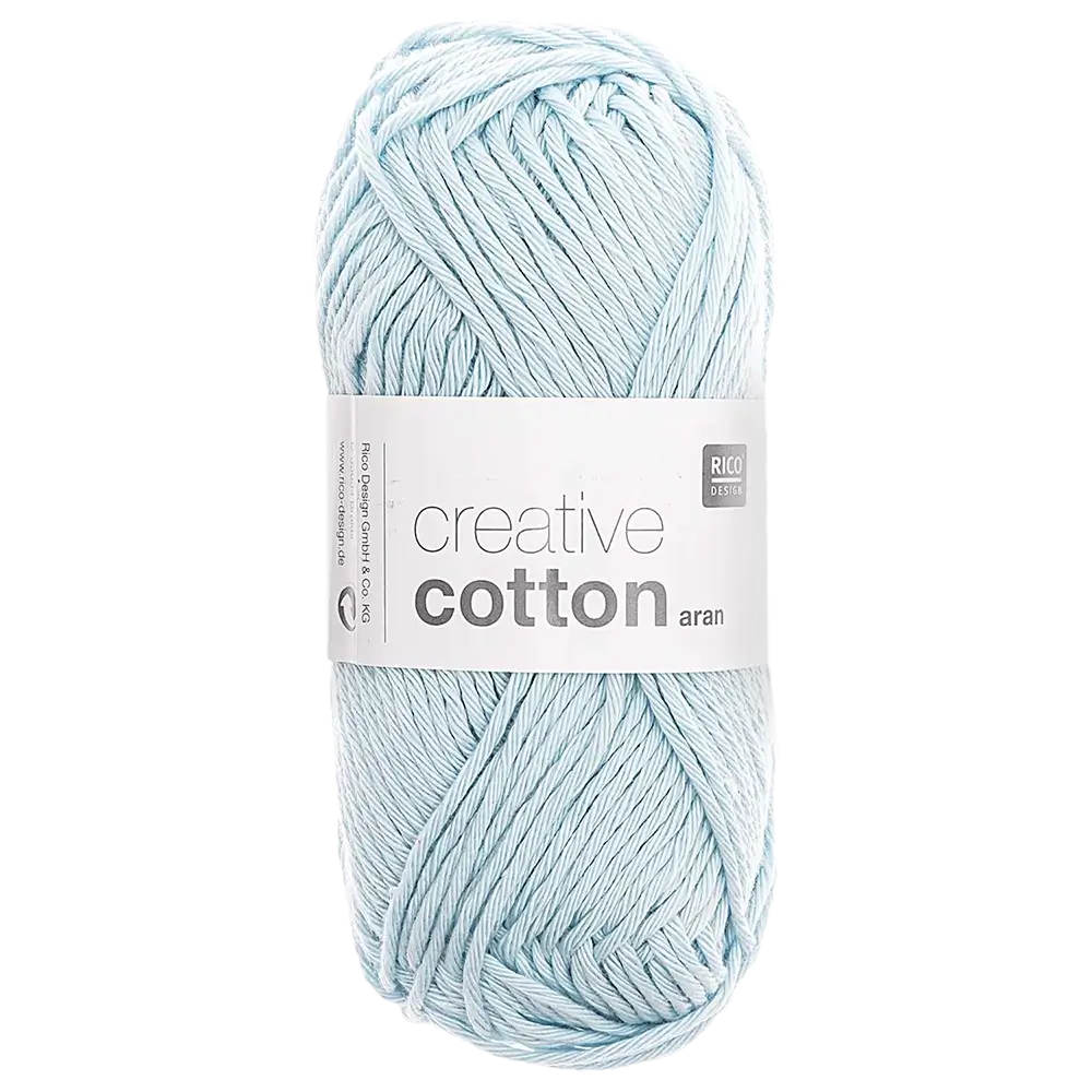 #Farbe_Rico Creativ Cotton Aran | 33 Eisblau