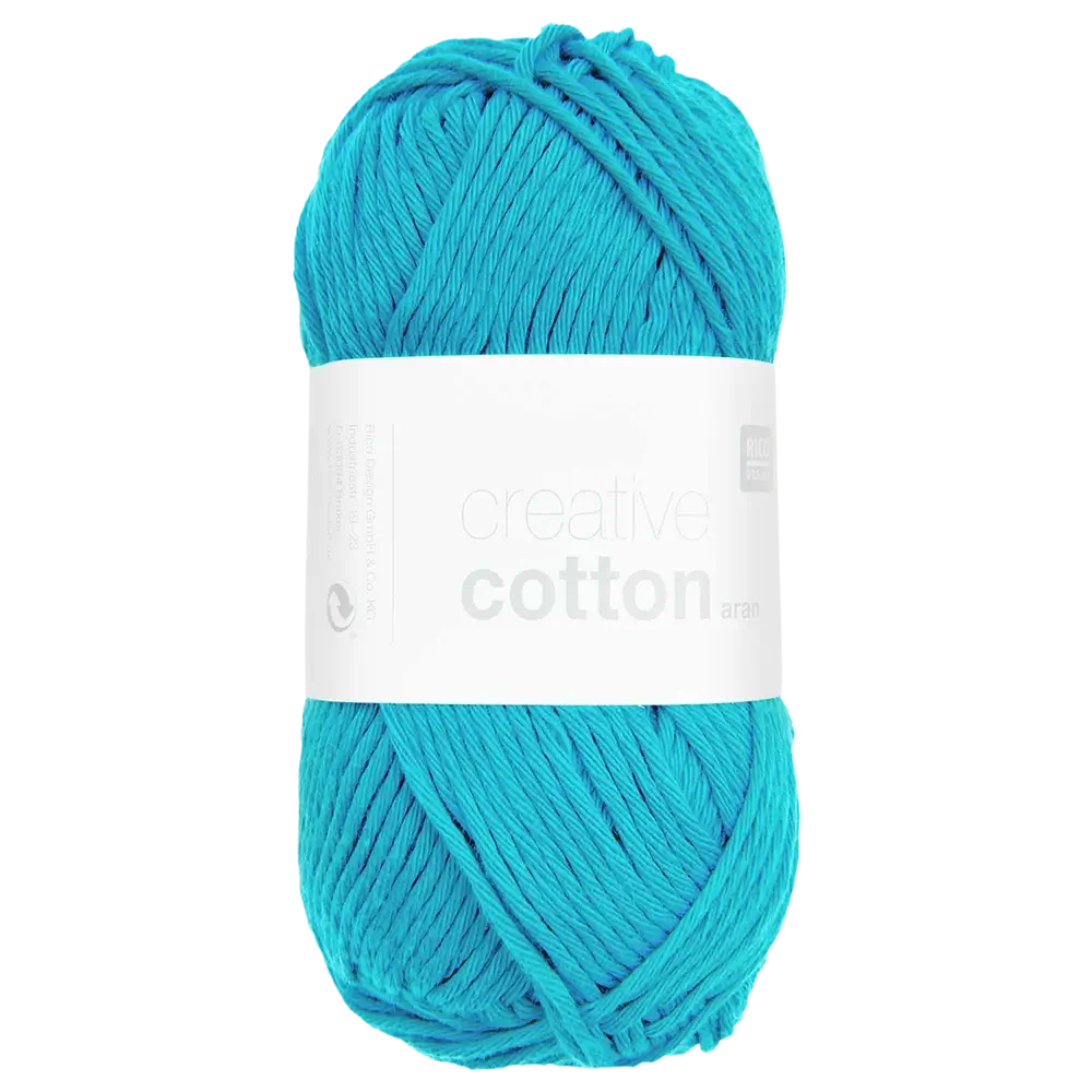 #Farbe_Rico Creativ Cotton Aran | 37 Himmelblau