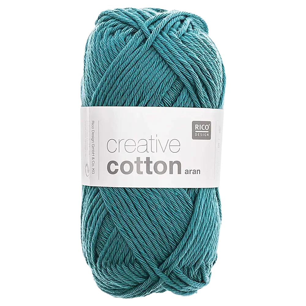 #Farbe_Rico Creativ Cotton Aran | 47 Petrol