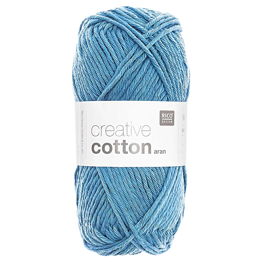 #Farbe_Rico Creativ Cotton Aran | 55 Blau