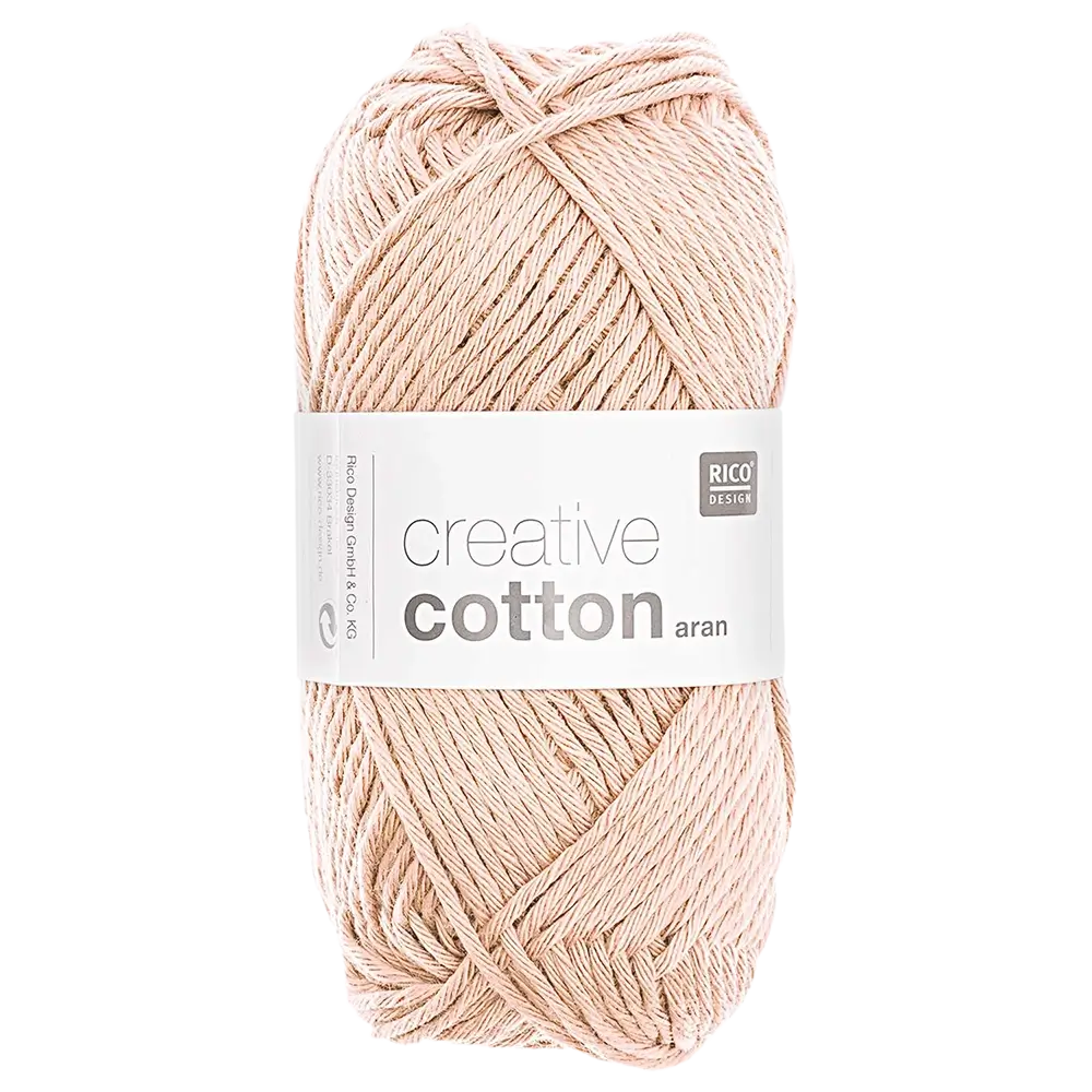 #Farbe_Rico Creativ Cotton Aran | 61 Puder