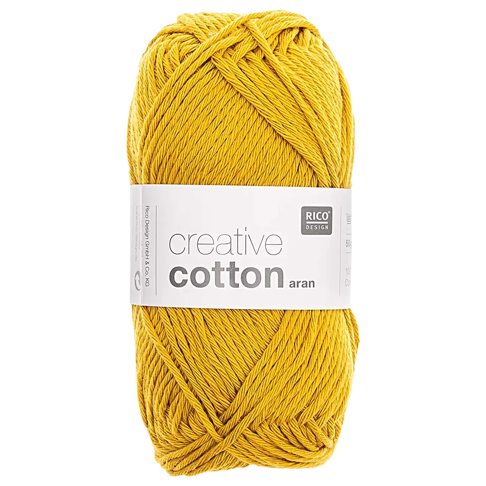 #Farbe_Rico Creativ Cotton Aran | 70 Senf