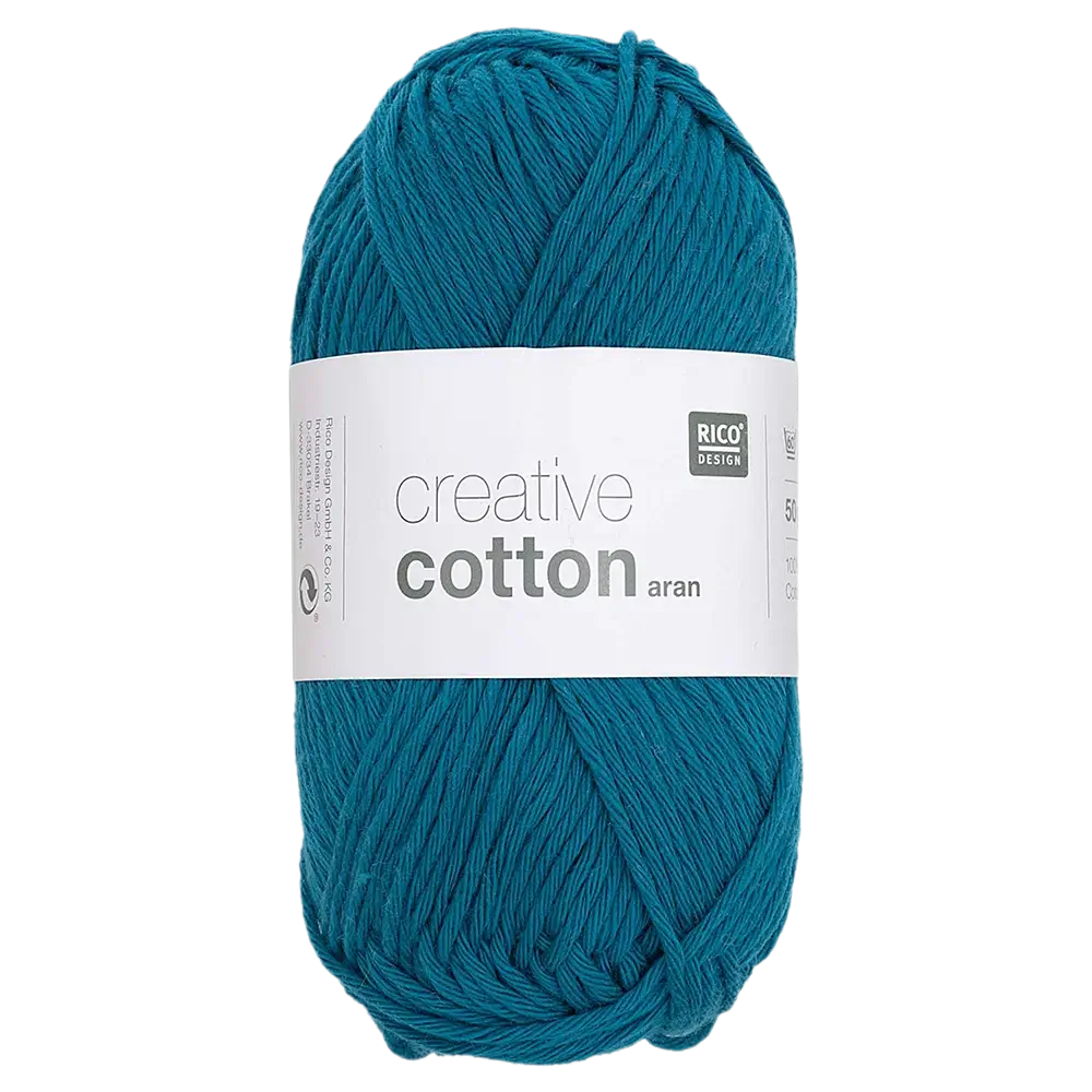 #Farbe_Rico Creativ Cotton Aran | 82 Ozeanblau