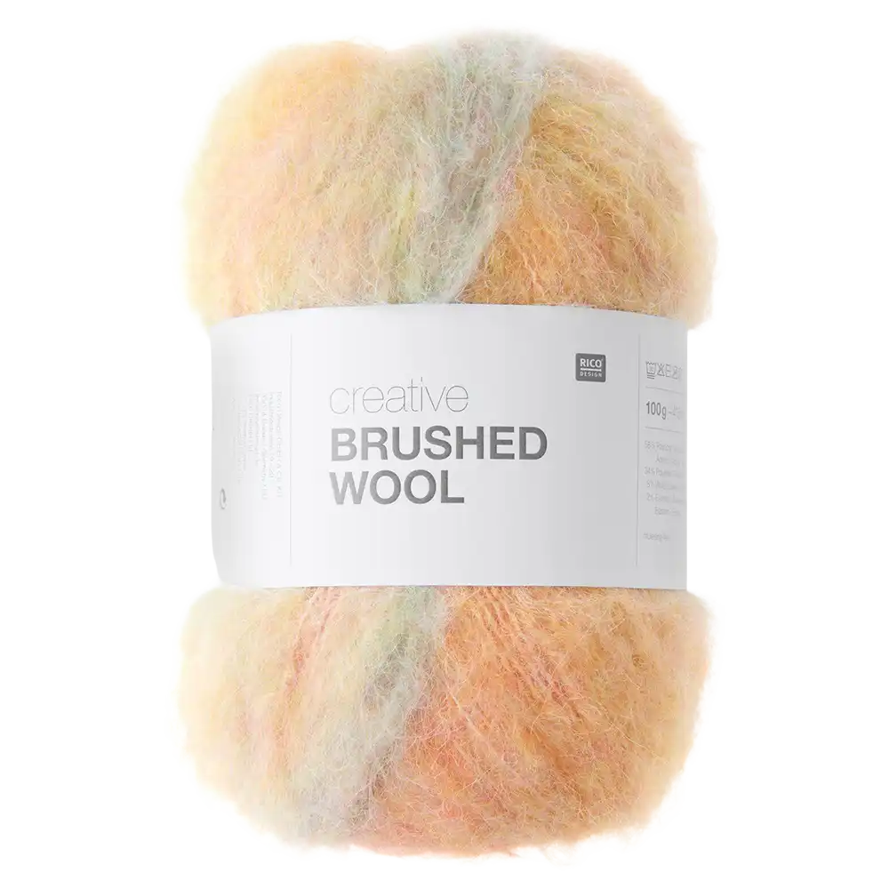 #Farbe_Rico Design Creative Brushed Wool | 001 Rainbow