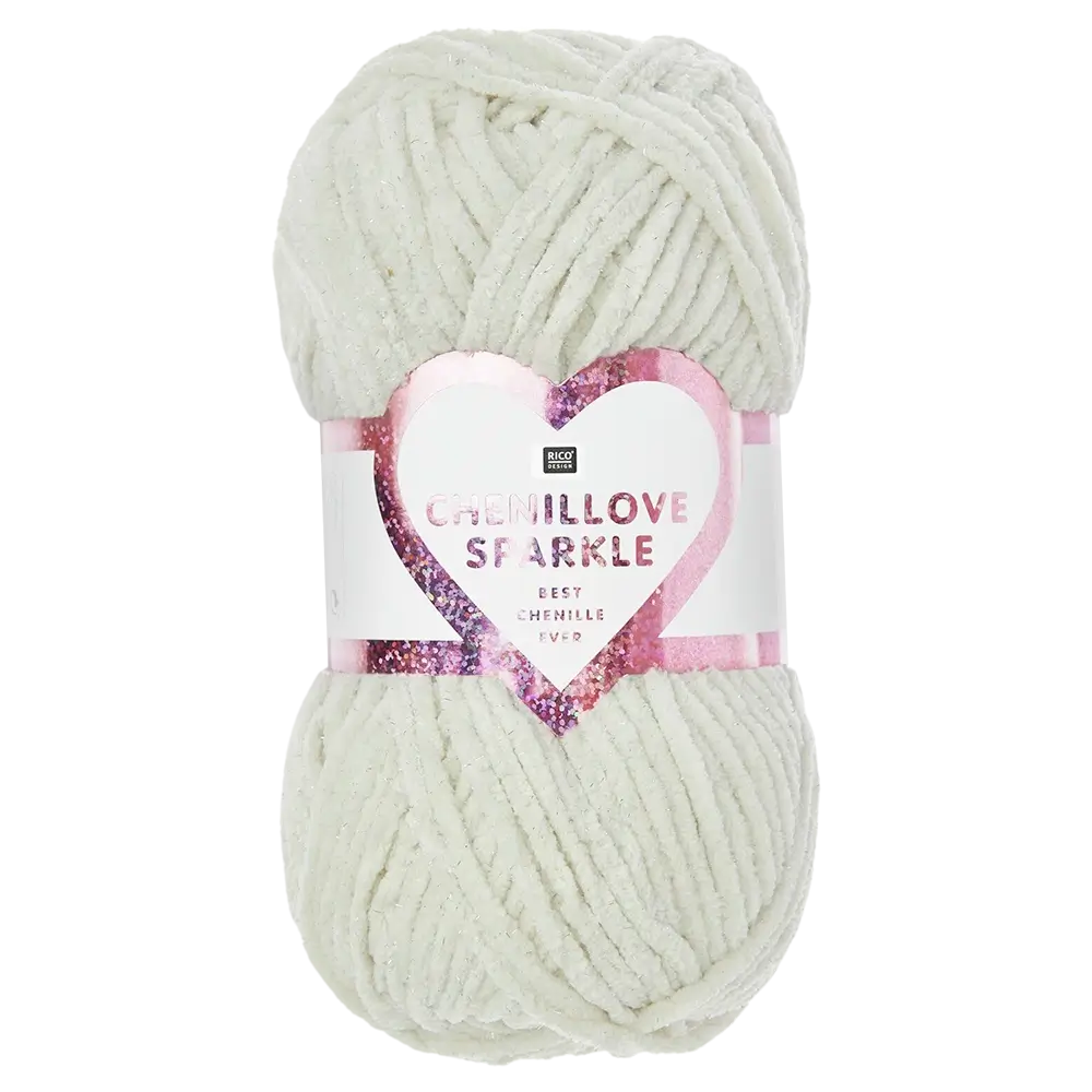 #Farbe_Rico Design Chenillove Sparkle | 001 Creme