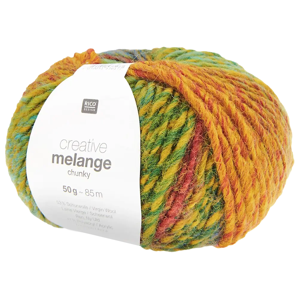 #Farbe_Rico Design Creative Melange Chunky | 039 Curry-Grün