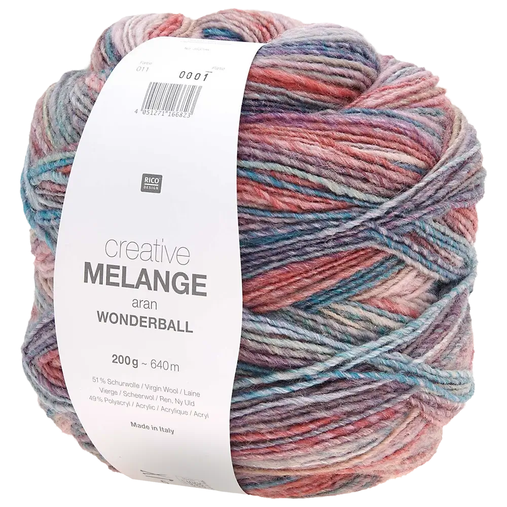 #Farbe_Rico Design Creative Melange Wonderball | 011 Mauve-Efeu