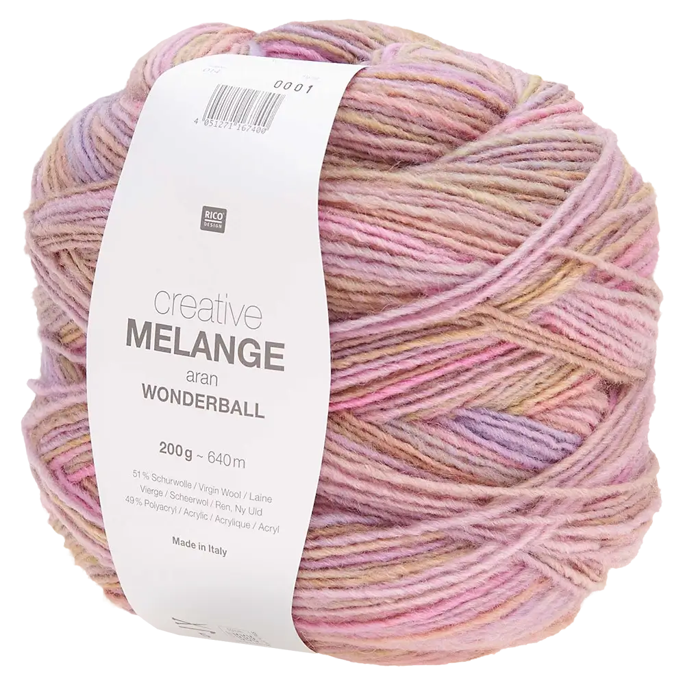 #Farbe_Rico Design Creative Melange Wonderball | 014 Flieder-Pink