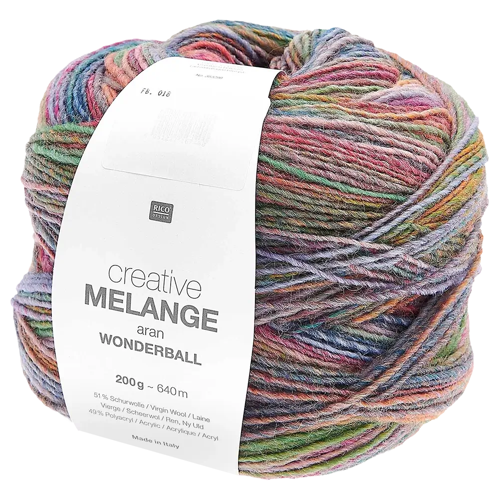 #Farbe_Rico Design Creative Melange Wonderball | 018 Lachs-Petrol