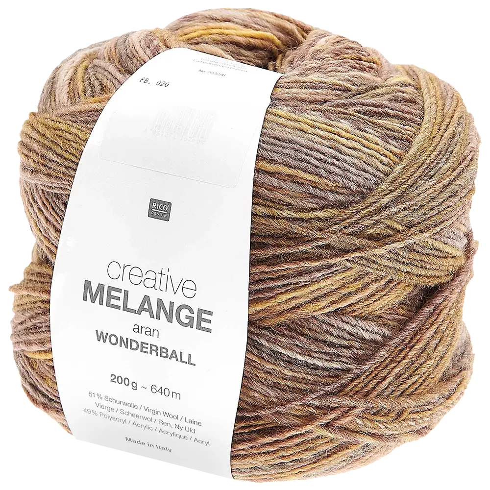#Farbe_Rico Design Creative Melange Wonderball | 020 Oliv Mix