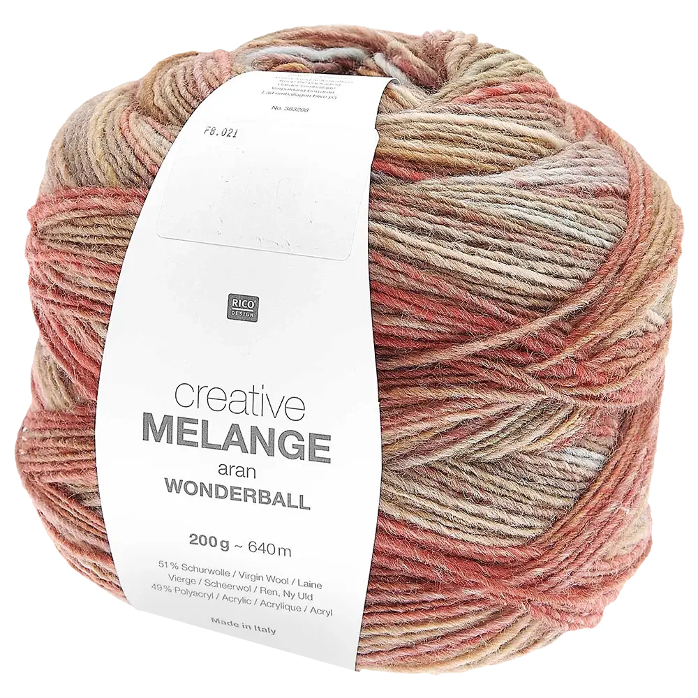 #Farbe_Rico Design Creative Melange Wonderball | 021 Oliv-Rost