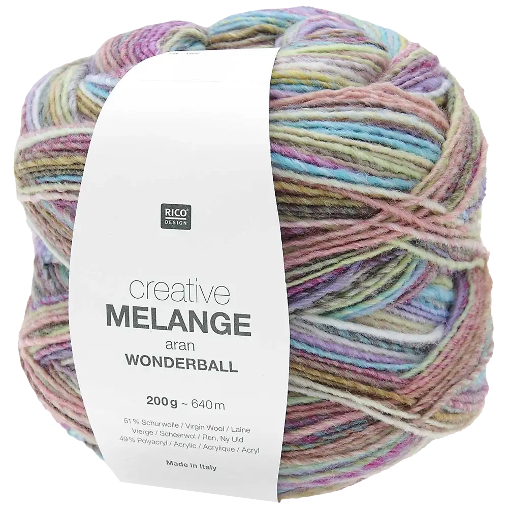 #Farbe_Rico Design Creative Melange Wonderball | 022 Pastell