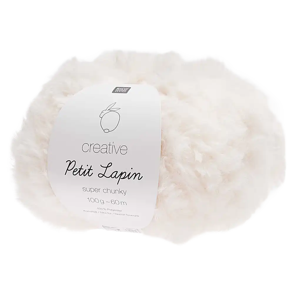 #Farbe_Rico Design Creative Petit Lapin Super Chunky | 001 Creme
