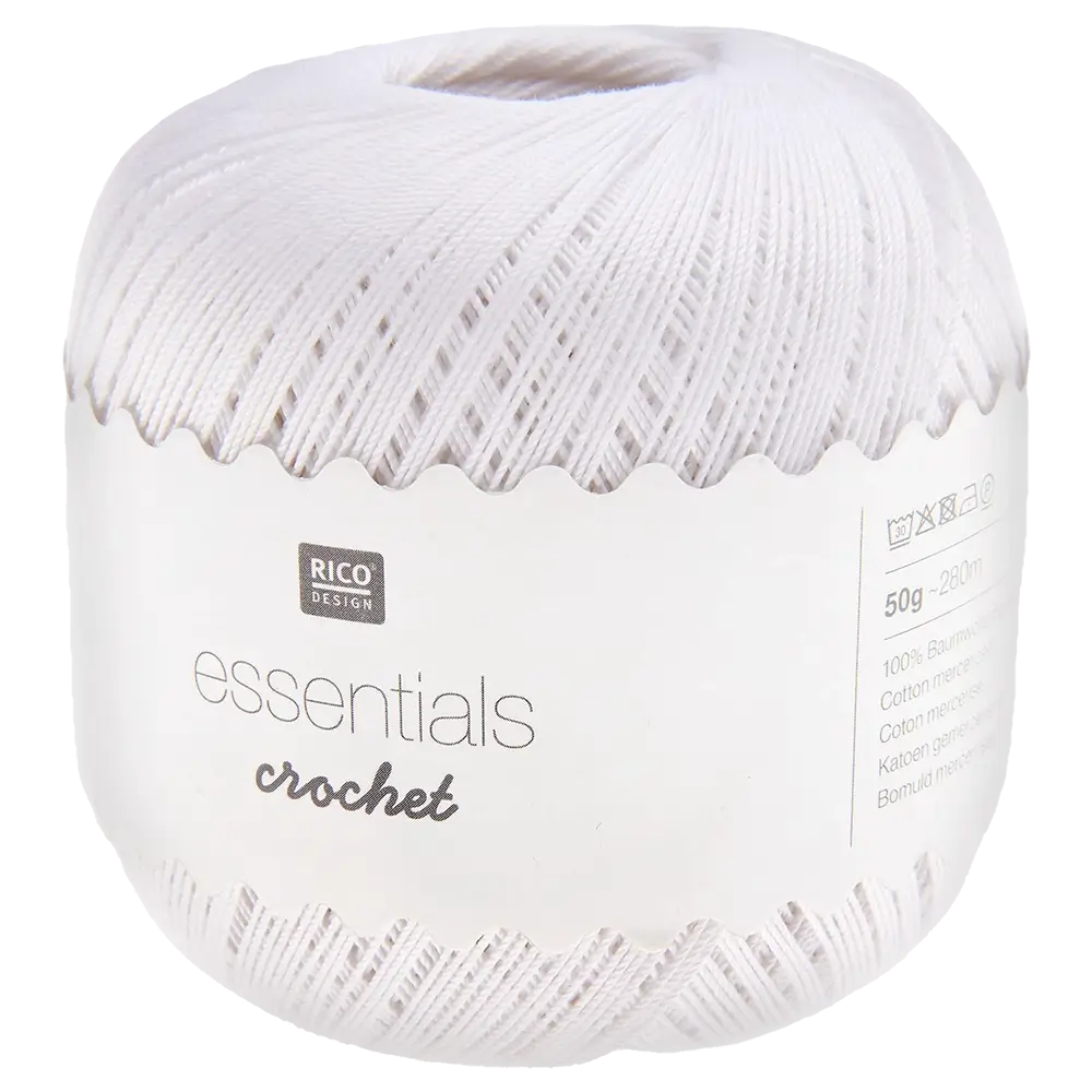 #Farbe_Rico Design Essentials Crochet | 001 Weiß