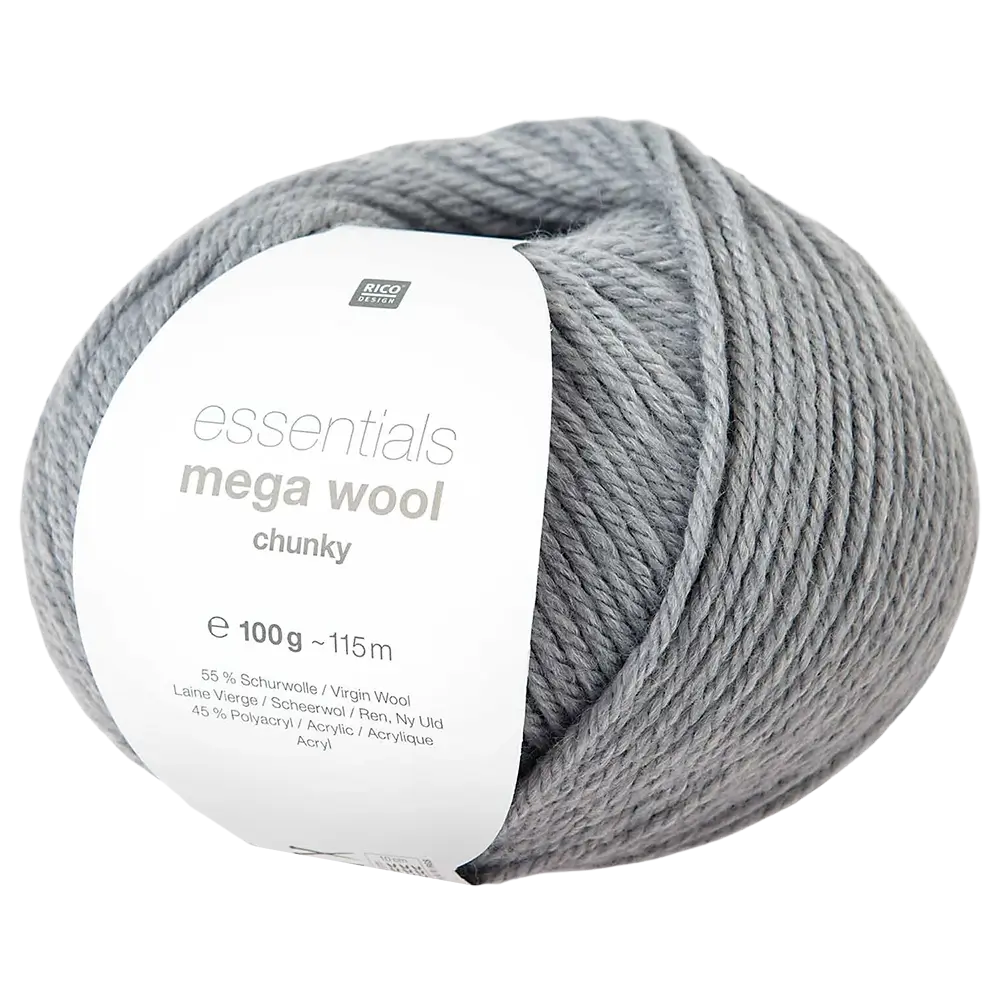 #Farbe_Rico Design Essentials Mega Wool Chunky | 013 Hellgrau