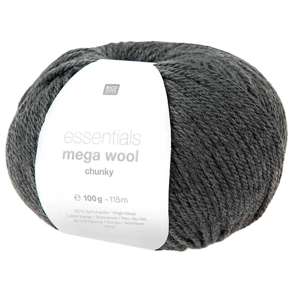 #Farbe_Rico Design Essentials Mega Wool Chunky | 015 Anthrazit
