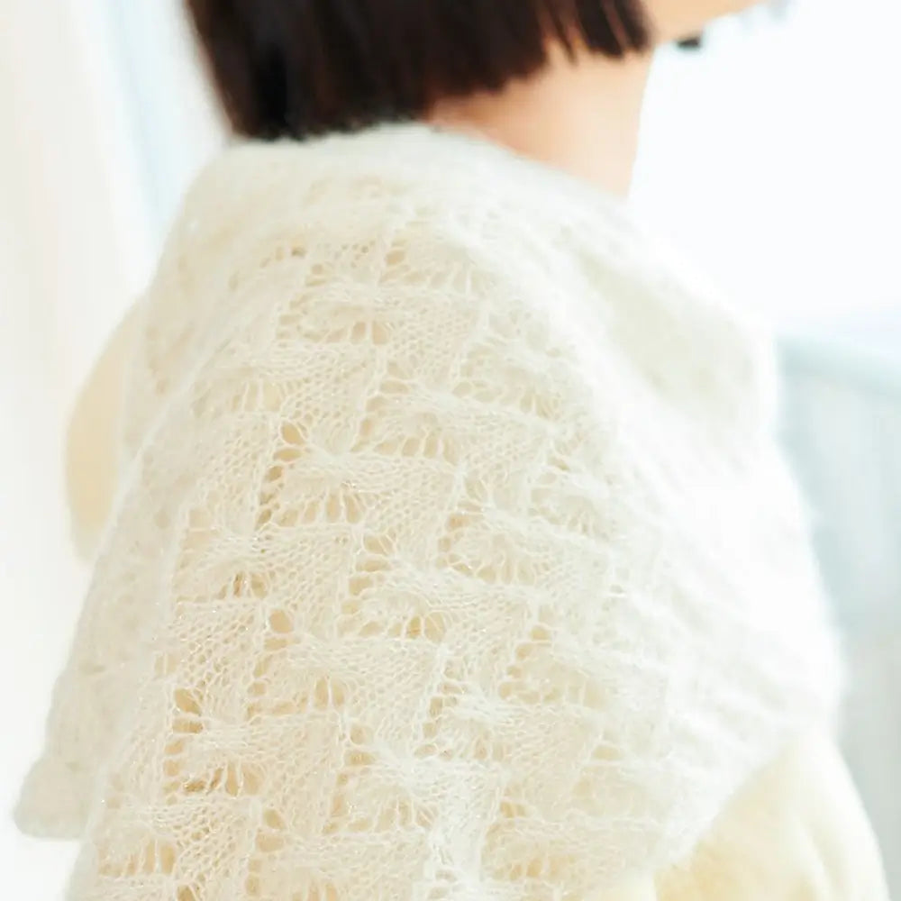 #Farbe_Rico Design Essentials Super Kid Mohair Loves Silk Glamorous Glitter | 001 Creme