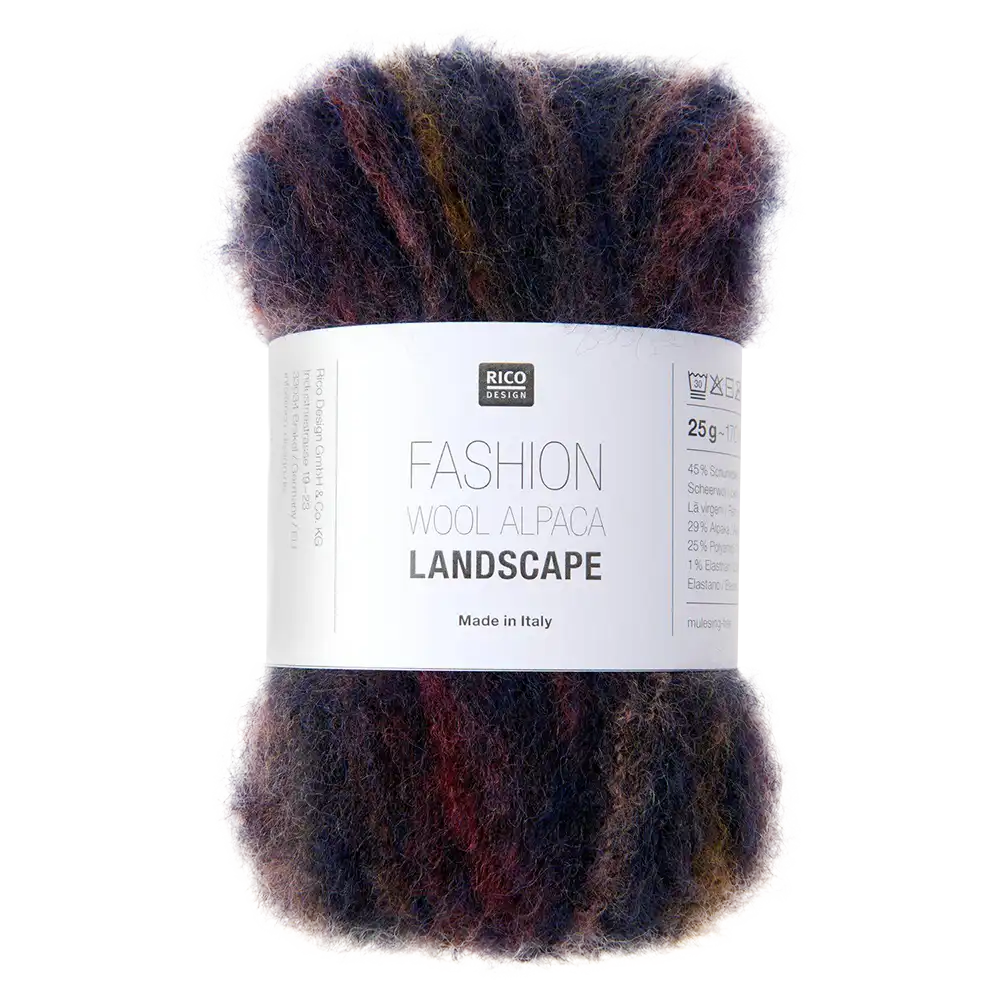 #Farbe_Rico Design Fashion Wool Alpaca Landscape | 006 Dark Berries
