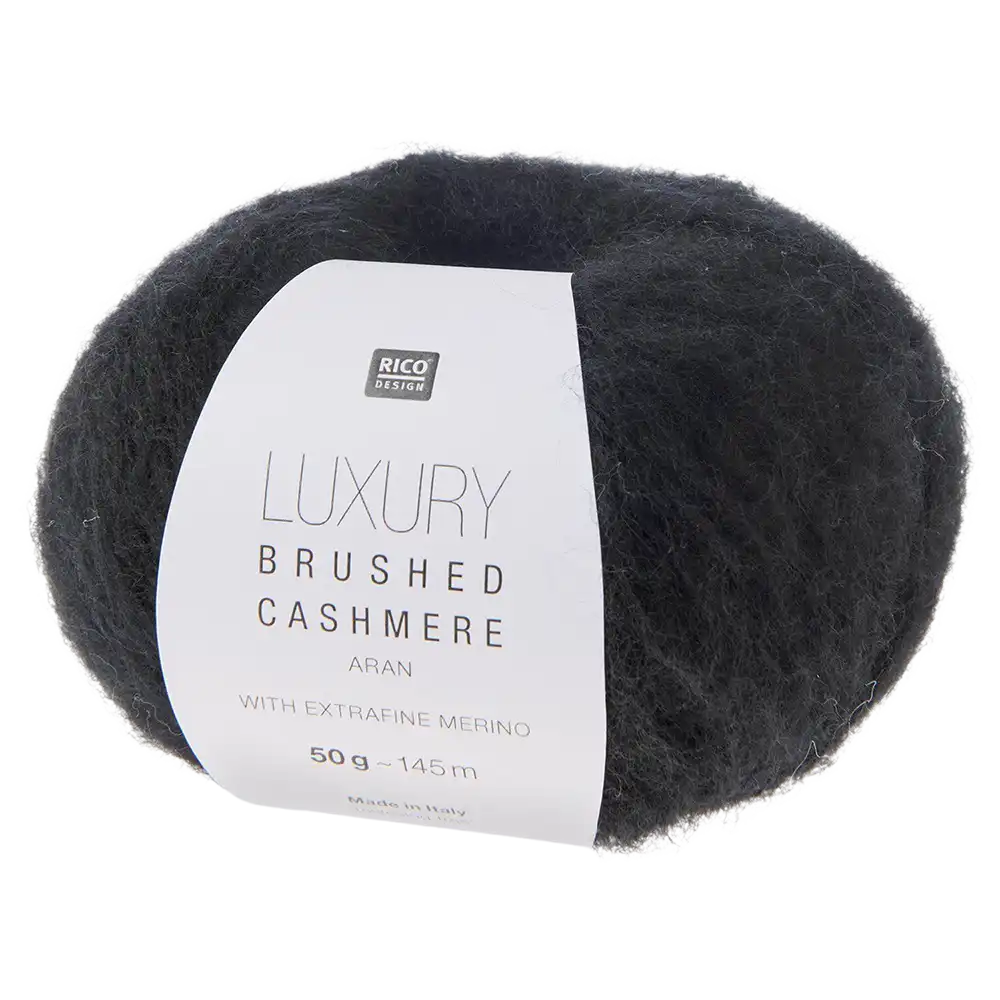 #Farbe_Rico Design Luxury Brushed Cashmere | 007 Schwarz