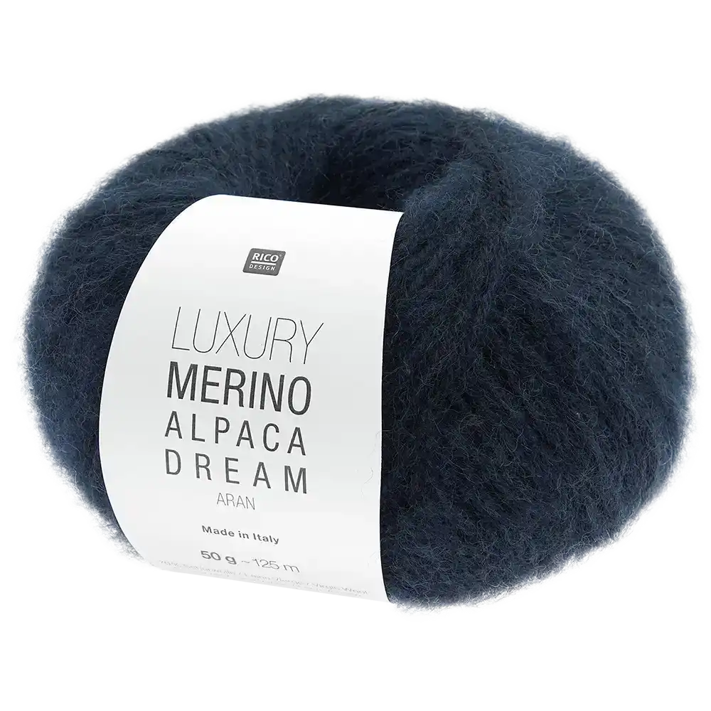 #Farbe_Rico Design Luxury Merino Alpaca Dream Aran | 006 Marine