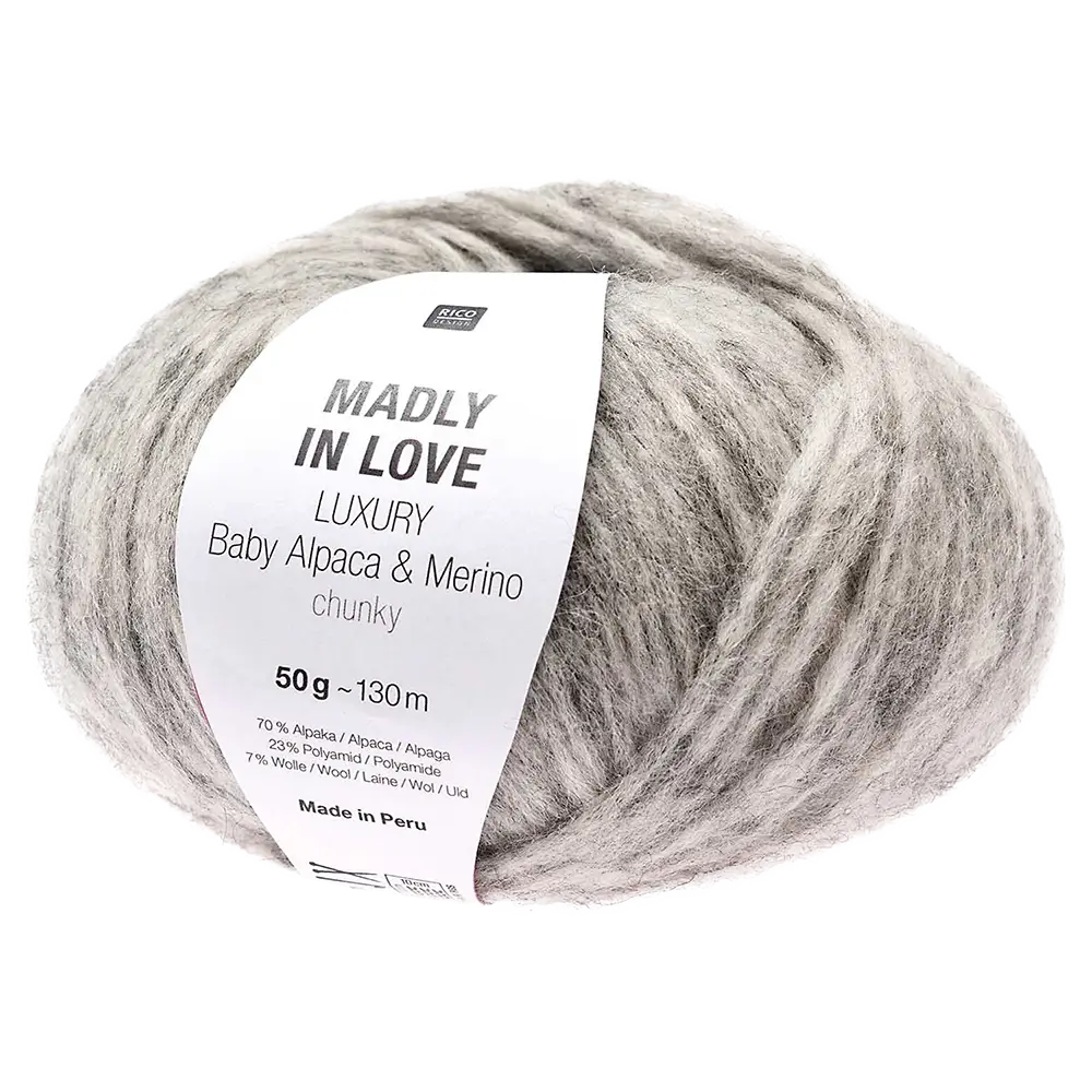 #Farbe_Rico Design Madly in Love Luxury Baby Alpaca & Merino | 003 Grau