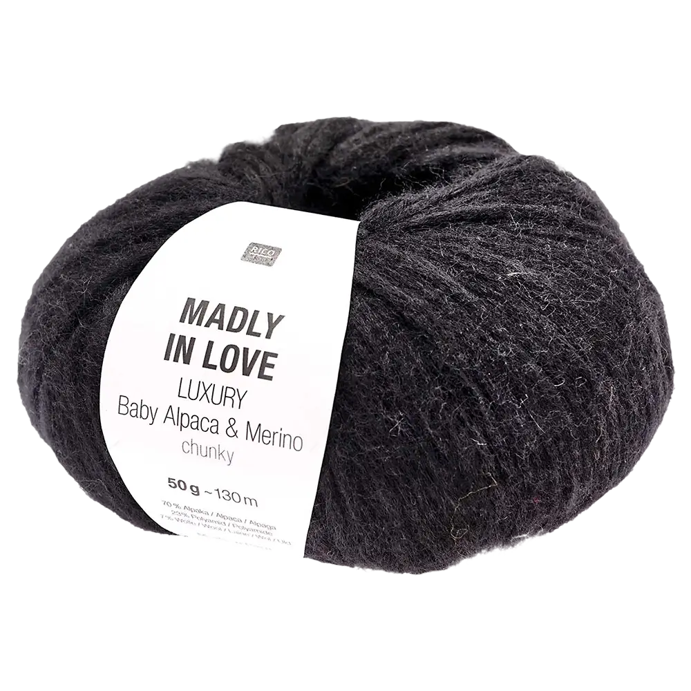 #Farbe_Rico Design Madly in Love Luxury Baby Alpaca & Merino | 005 Schwarz