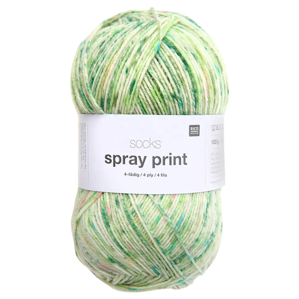 #Farbe_Rico Design Socks Spray Print | 003 Meadows
