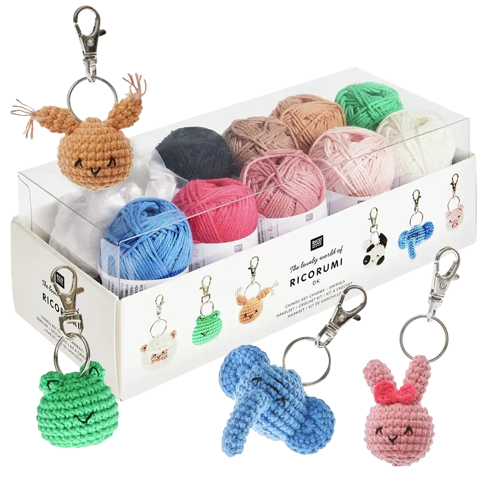 Schlüsselanhänger Chingu Animals (Ricorumi Häkelset)